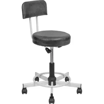 Laboratory chair with footrest ring