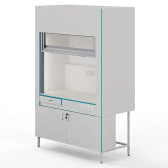 Fume hood with a tabletop made of monolithic ceramics ShV NVK 1500 MON