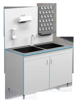 Table sink MO NVK 1200 K (1200x600x1650)