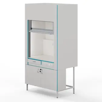 Fume hood with a table top made of monolithic ceramics ShV NVK 1200 MON
