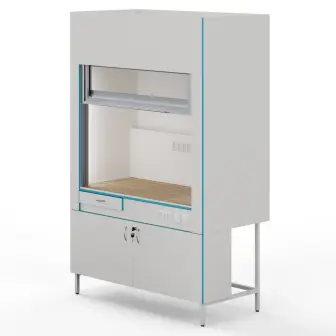 Fume hood with a countertop made of porcelain tiles Teolab ShV-1500 KG-Comfort