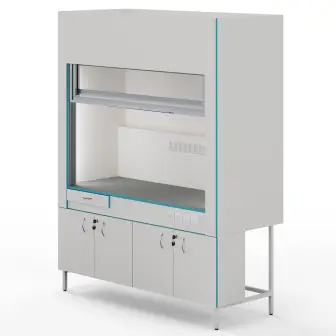 Fume hood with a tabletop made of chemical-resistant plastic ShV NVK 1800 PLAST