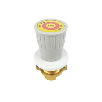 Gas laboratory shut-off valve Stegler VG-35 (brass, d 55 mm)