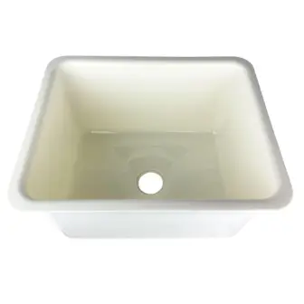 Large laboratory sink-sink Stegler RM-490W (polypropylene, internal 490×390×290, dimensions 550x450x310)