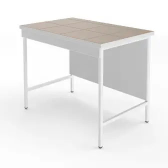 High laboratory table with a tabletop made of porcelain tiles NV-1200 LKv