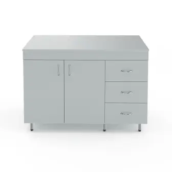 Laboratory table-cabinet with a table top made of laminated chipboard Teolab NV-1200 STL