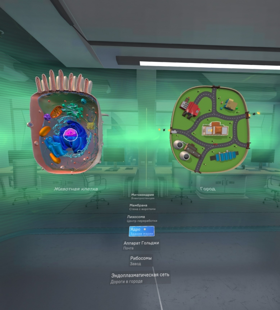 Программное обеспечение "Биология. Цитология VR 5-11 класс" Modum Lab