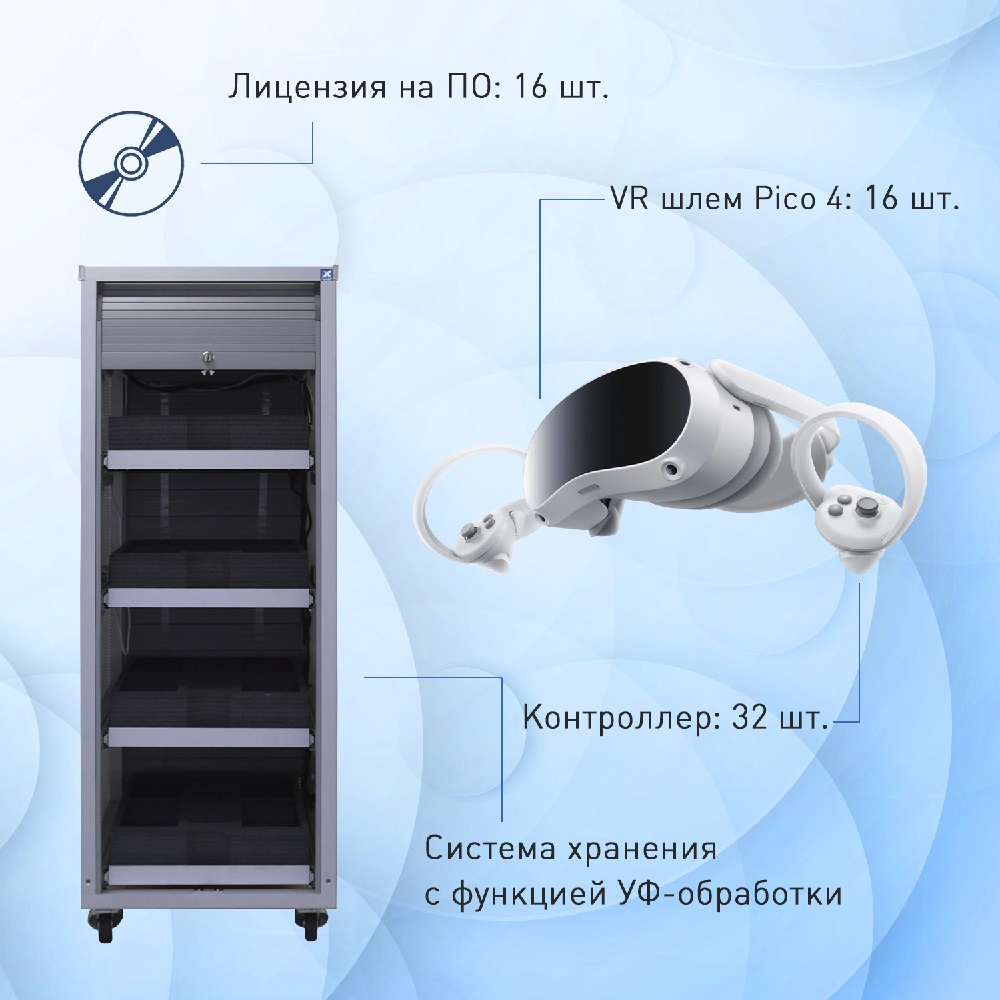 Мобильный класс виртуальной реальности EDUBLOCK PICO 4 VR-16