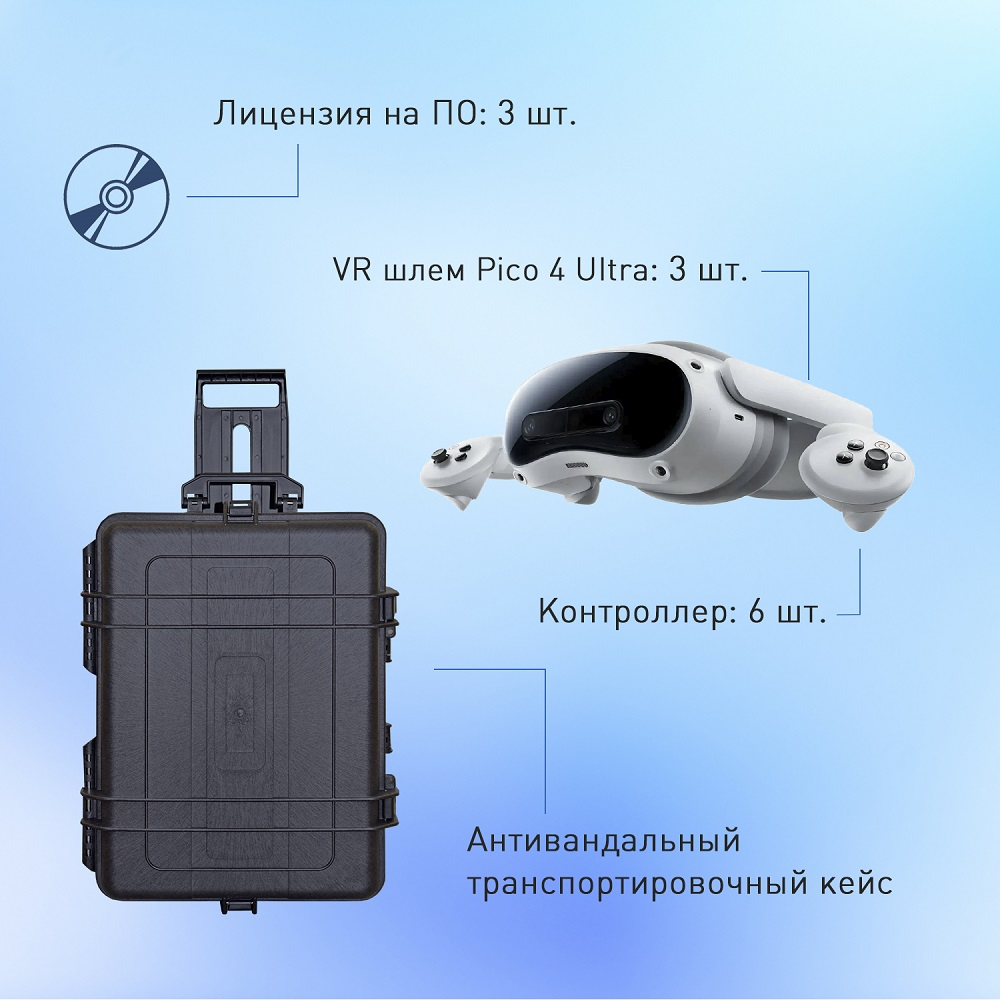 Мобильный класс виртуальной реальности EDUBLOCK PICO 4U (VR-3)