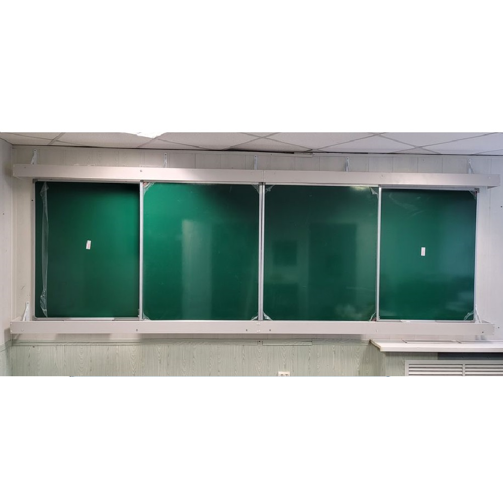 Подвесная (каркасная) настенная рельсовая система 4-х досочная «PolyGlide Doors 2.0 1200» (Для интерактивной доски/ЖК-панели высотой до 1250)