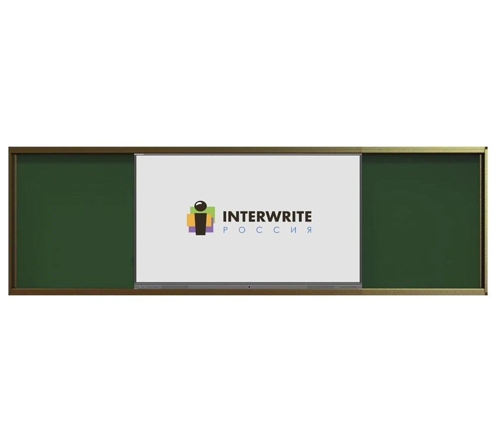 Раздвижная рельсовая система Interwrite IGB1W для интерактивных панелей с диагональю 65", 75" (мел+маркер)
